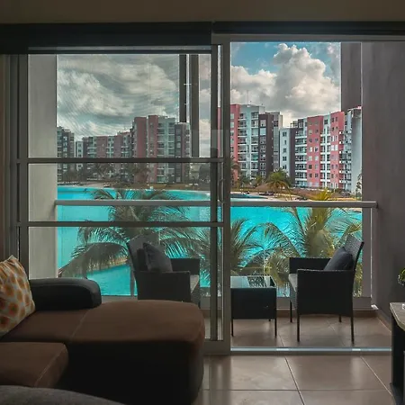 Dr02 Departamento Moderno Con Vista A La Laguna En Dream Lagoons